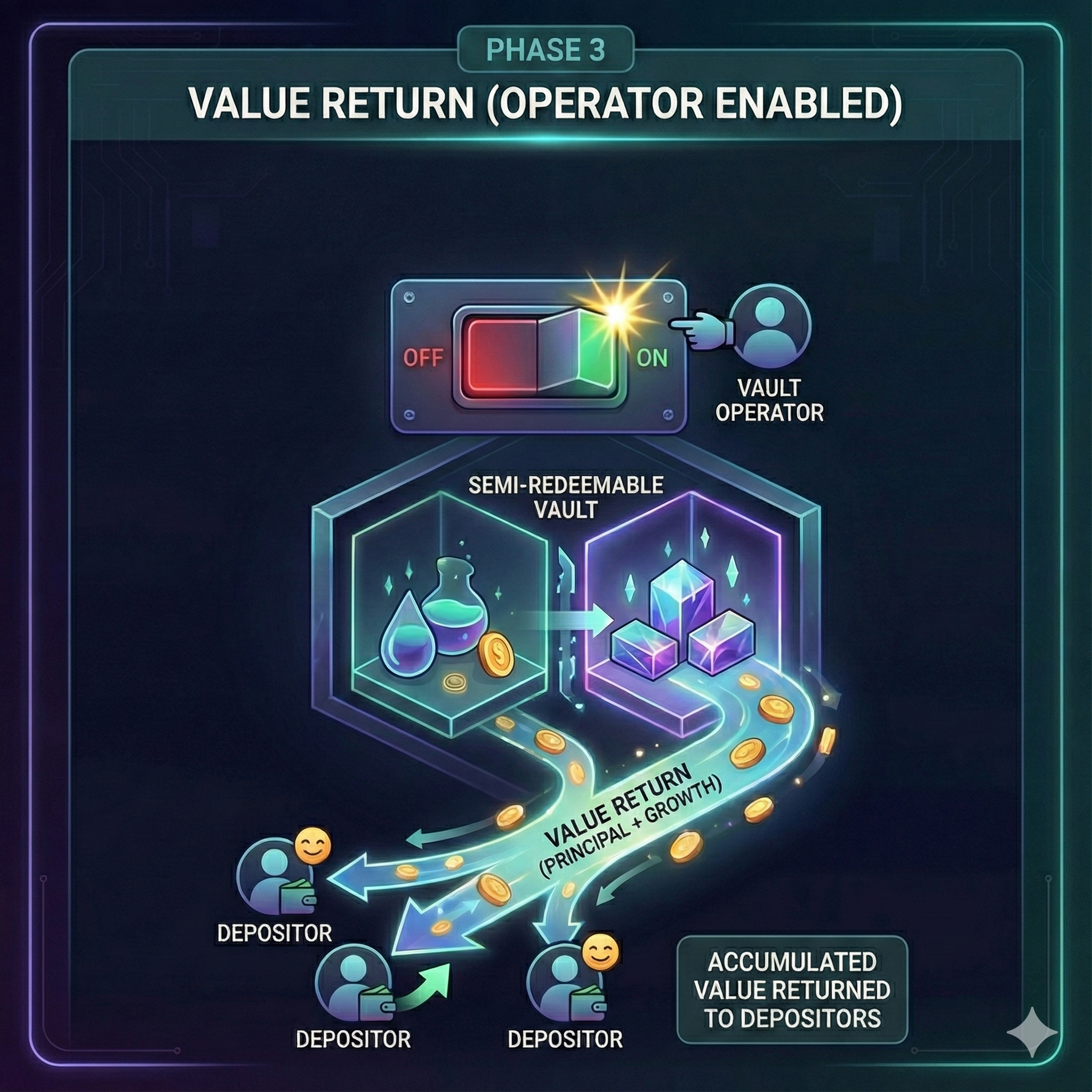 Semi-redeemable vaults illustration 3